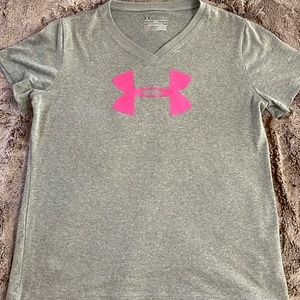 Under Armour Girl's Logo Tee